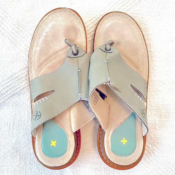 Dr. Martens Dusty Teal Leather Sandals Size US9 UK7 EU41 Rare Style & Color - Picture 1 of 6